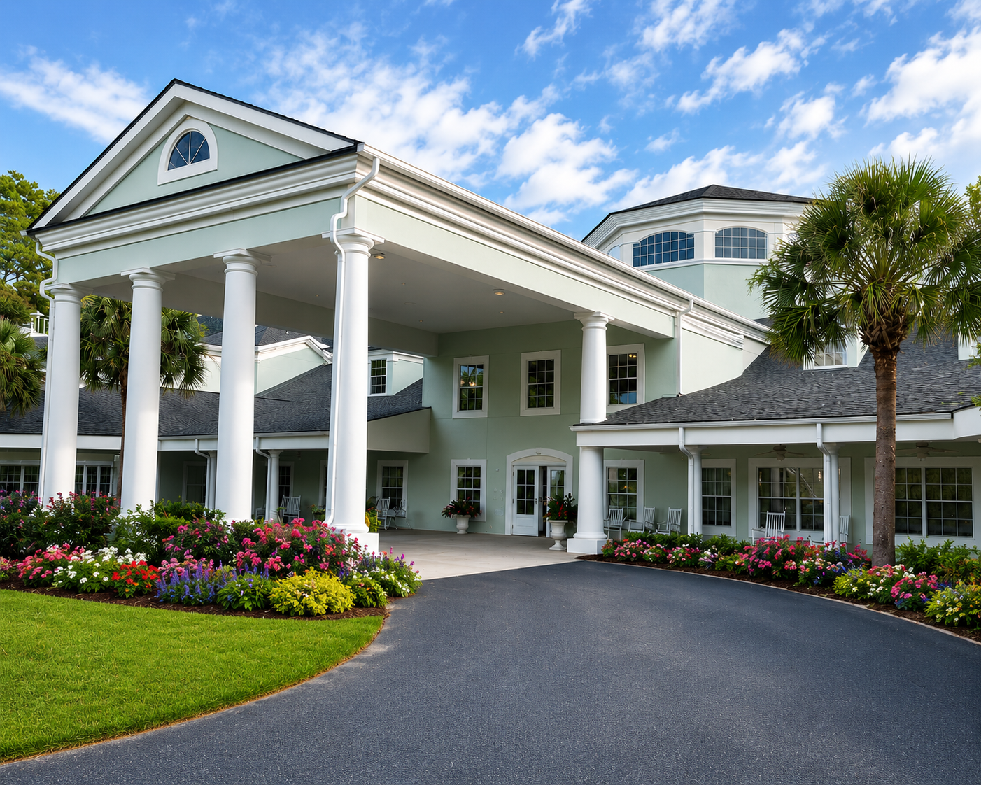 The front entrance of May River Landing